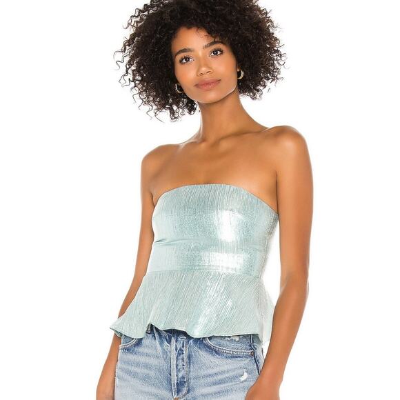 Lovers and Friends Martin Top in Electric Blue NWT Size Small - Picture 2 of 4